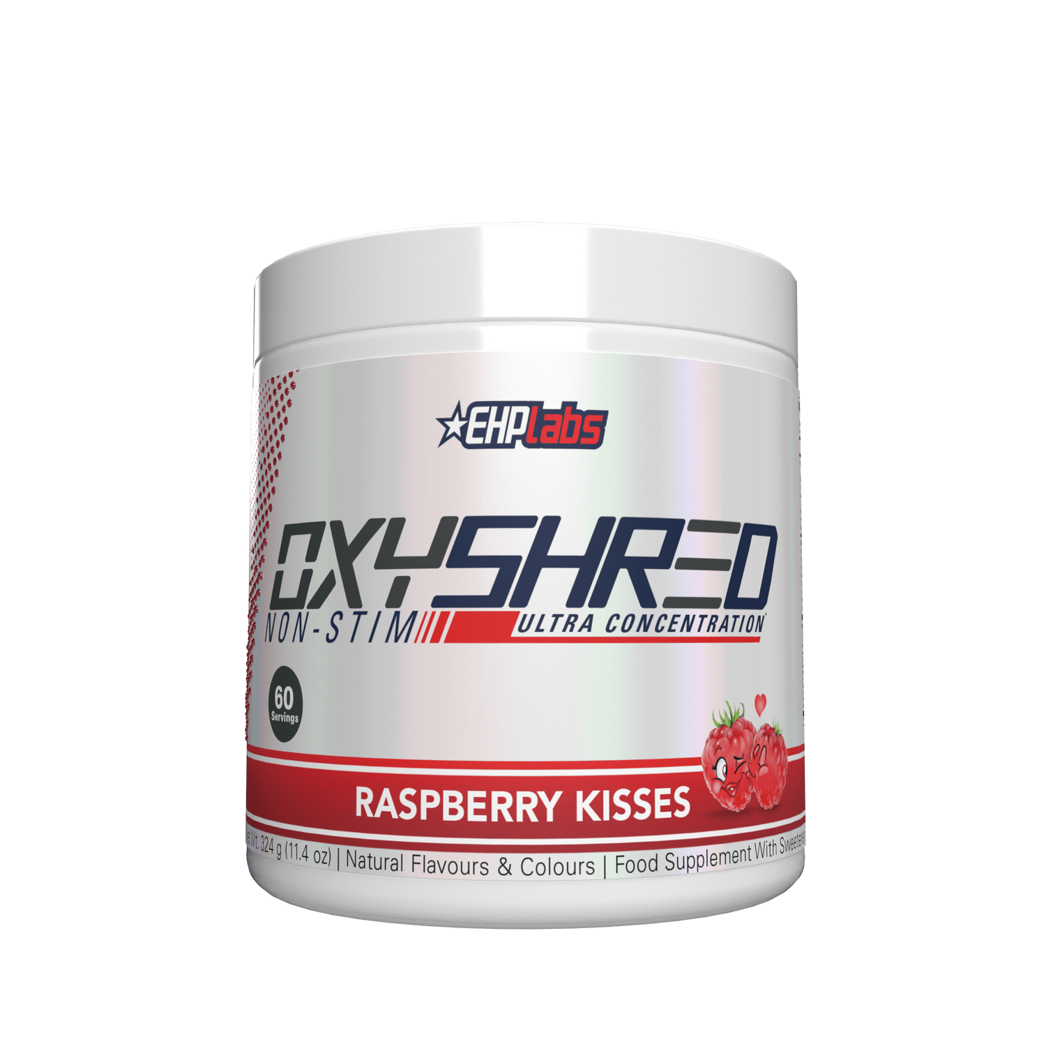 Oxyshred Raspberry Refresh EHP Labs OxyShred Non-Stim 324g Raspberry Kisses - welzo