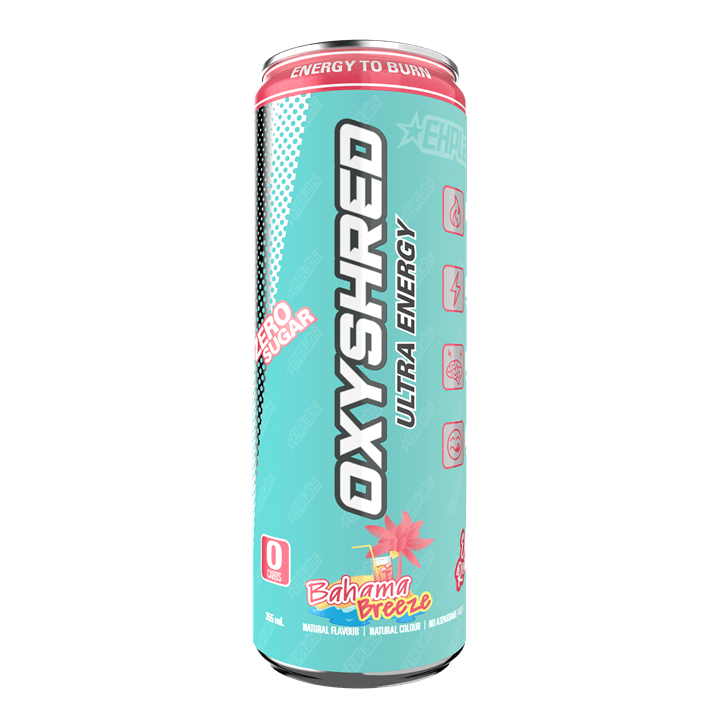 EHP Labs OxyShred Ultra Energy Drink RTD 12x355ml Bahama Breeze