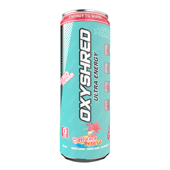 EHP Labs OxyShred Ultra Energy Drink RTD 12x355ml Bahama Breeze