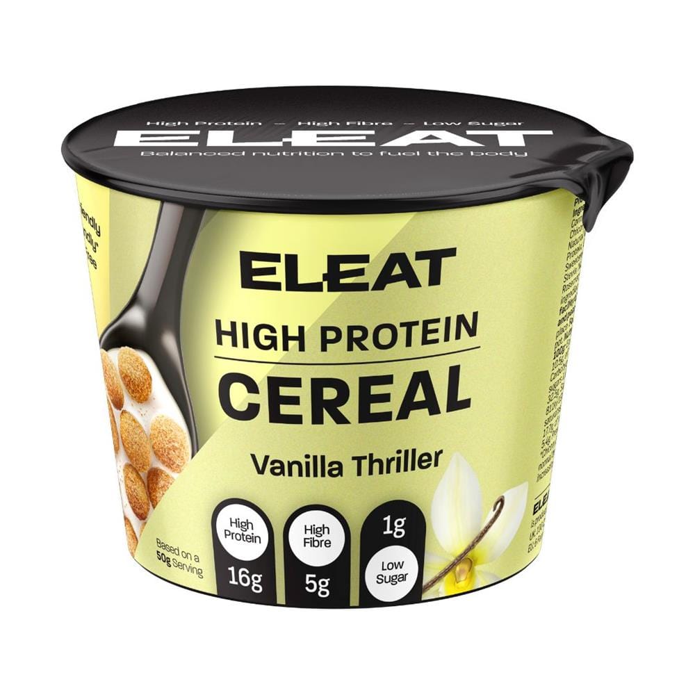 ELEAT Vanilla Thriller High Protein Cereal Single Serve - 50g Pot, ELEAT