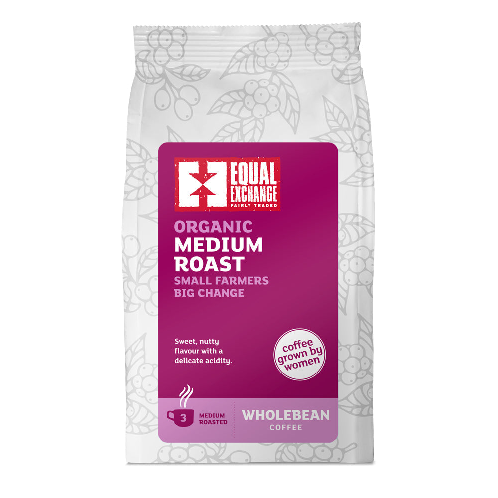 Organic & Fair Trade Medium Roast Coffee Beans 200g, Equal Exchange