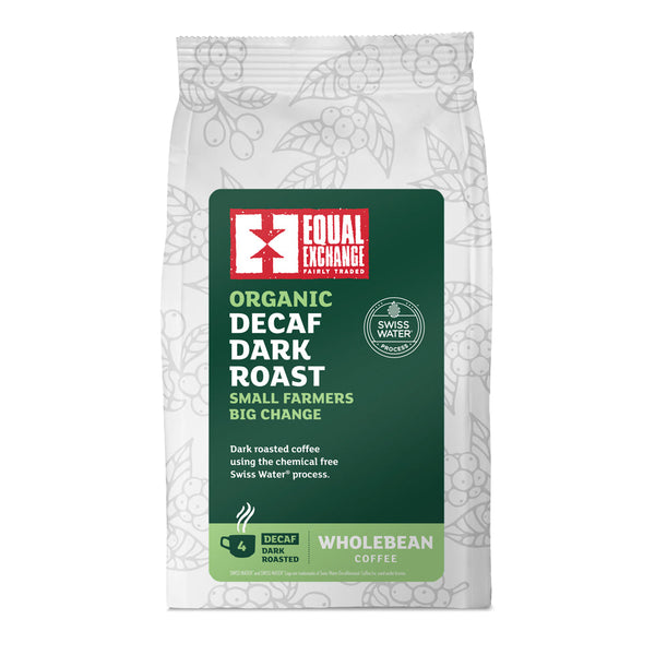 Organic Fair Trade Decaffeinated Dark Coffee Beans 200g, Equal Exchange