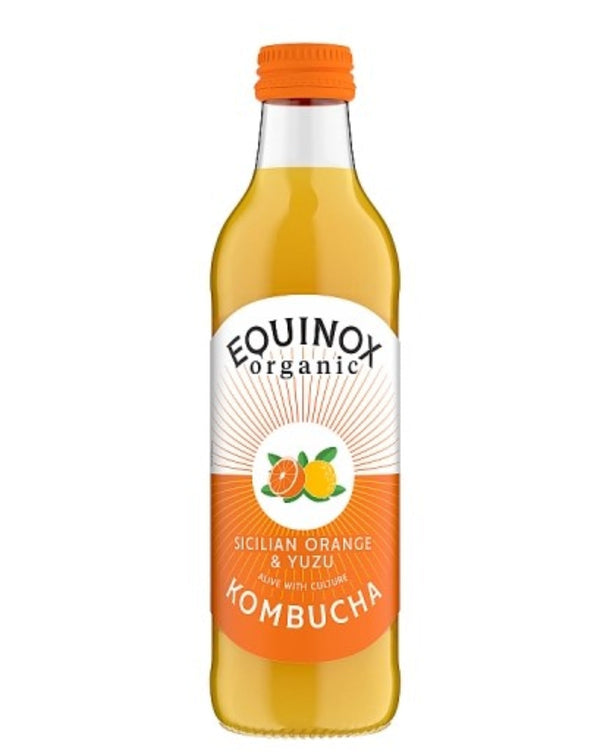 Equinox Sicilian Orange Kombucha 275ml, Equinox Kombucha