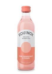 Organic Kombucha Pink Grapefruit Guava 275ml, Equinox Kombucha