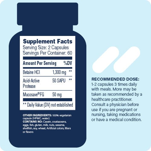 Enzyme Science Betaine HCl+ – 120 Capsules – image 2