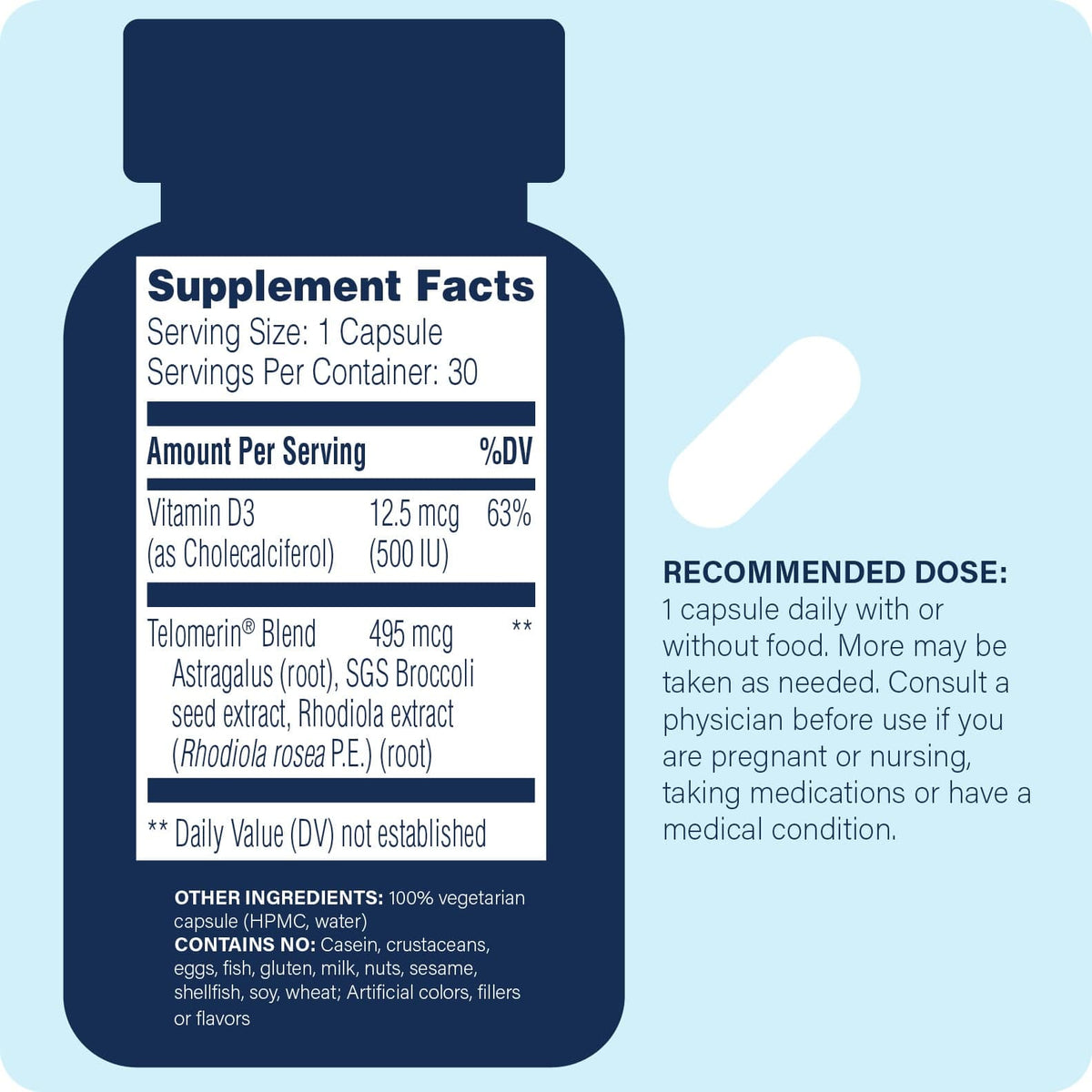 Enzyme Science Telomere Pro – 30 Capsules – image 2