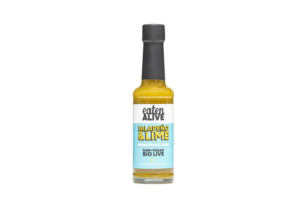 Jalapeno & Lime Raw Fermented Hot Sauce 150ml, Eaten Alive