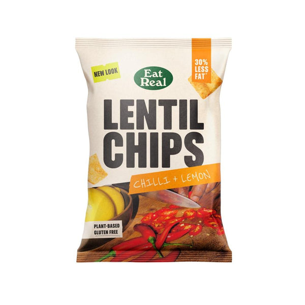 Eat Real Lentil Chips Chilli & Lemon 110g, Eat Real