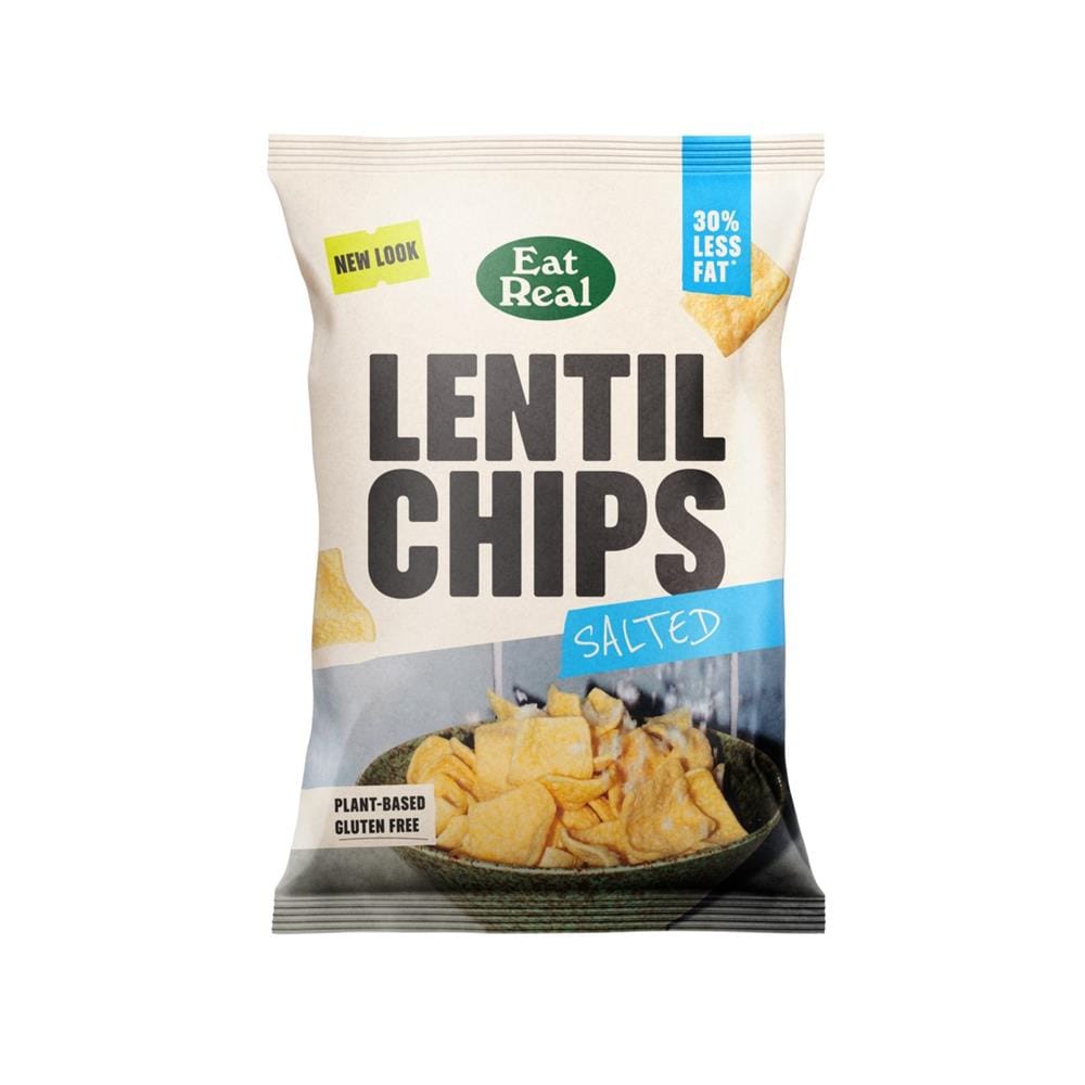 Eat Real Lentil Chips Salted 95g, Eat Real