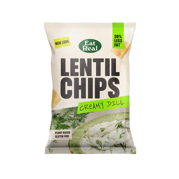 Eat Real Lentil Chips Creamy Dill 95g, Eat Real