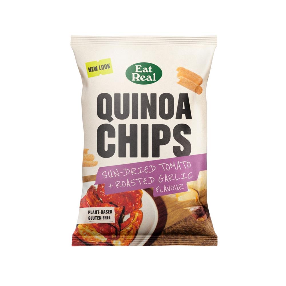 Eat Real Quinoa Chips Sundried Tomato Roasted garlic 90g, Eat Real