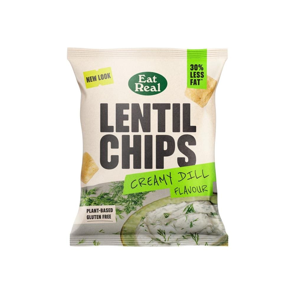 Eat Real Lentil Chips Creamy Dill 40g, Eat Real