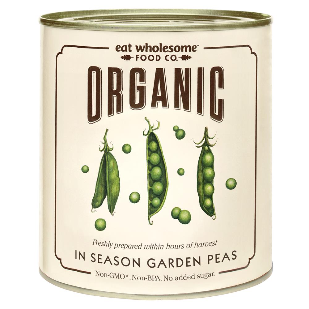 Organic In Season Garden Peas 340g, Eat Wholesome