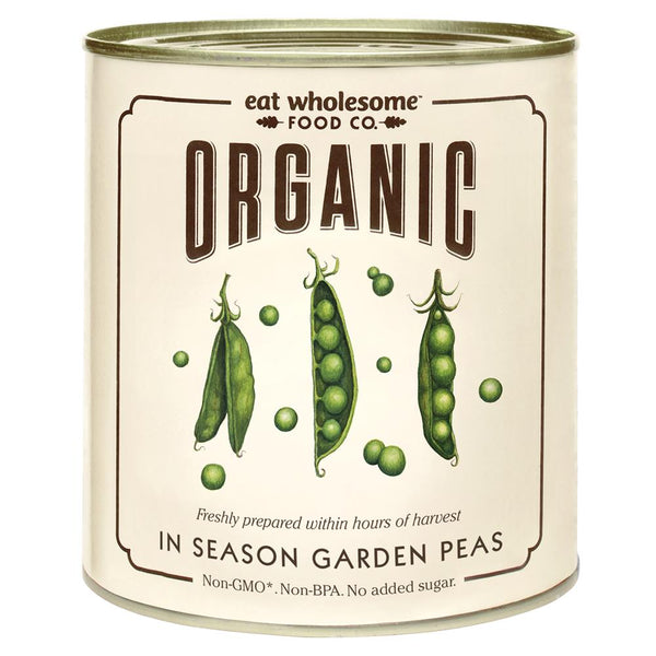 Organic In Season Garden Peas 340g, Eat Wholesome