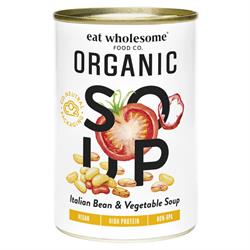 Organic Tuscan Bean & Vegetable Soup 400g, Eat Wholesome