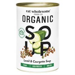 Organic Lentil & Courgette Soup 400g, Eat Wholesome