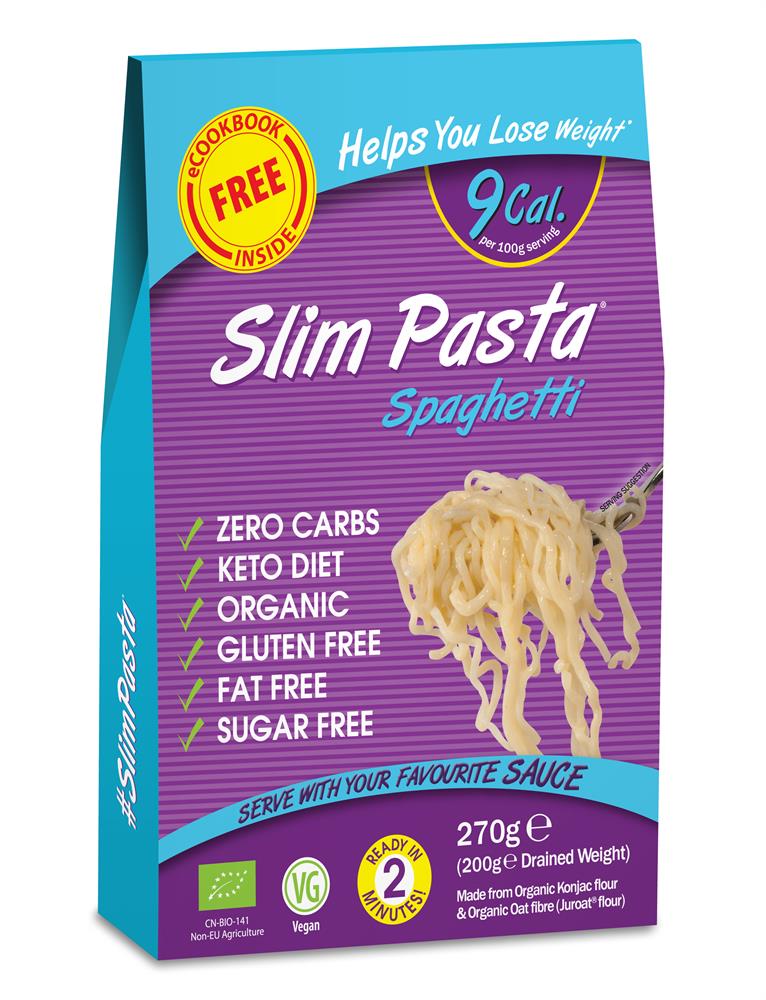 Slim Pasta Spaghetti Organic 270g, Eat Water