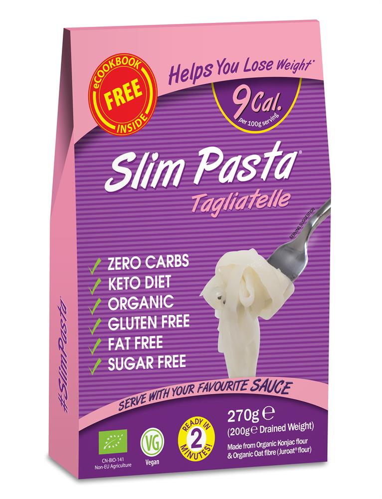 Slim Pasta Tagliatelle Organic 270g, Eat Water