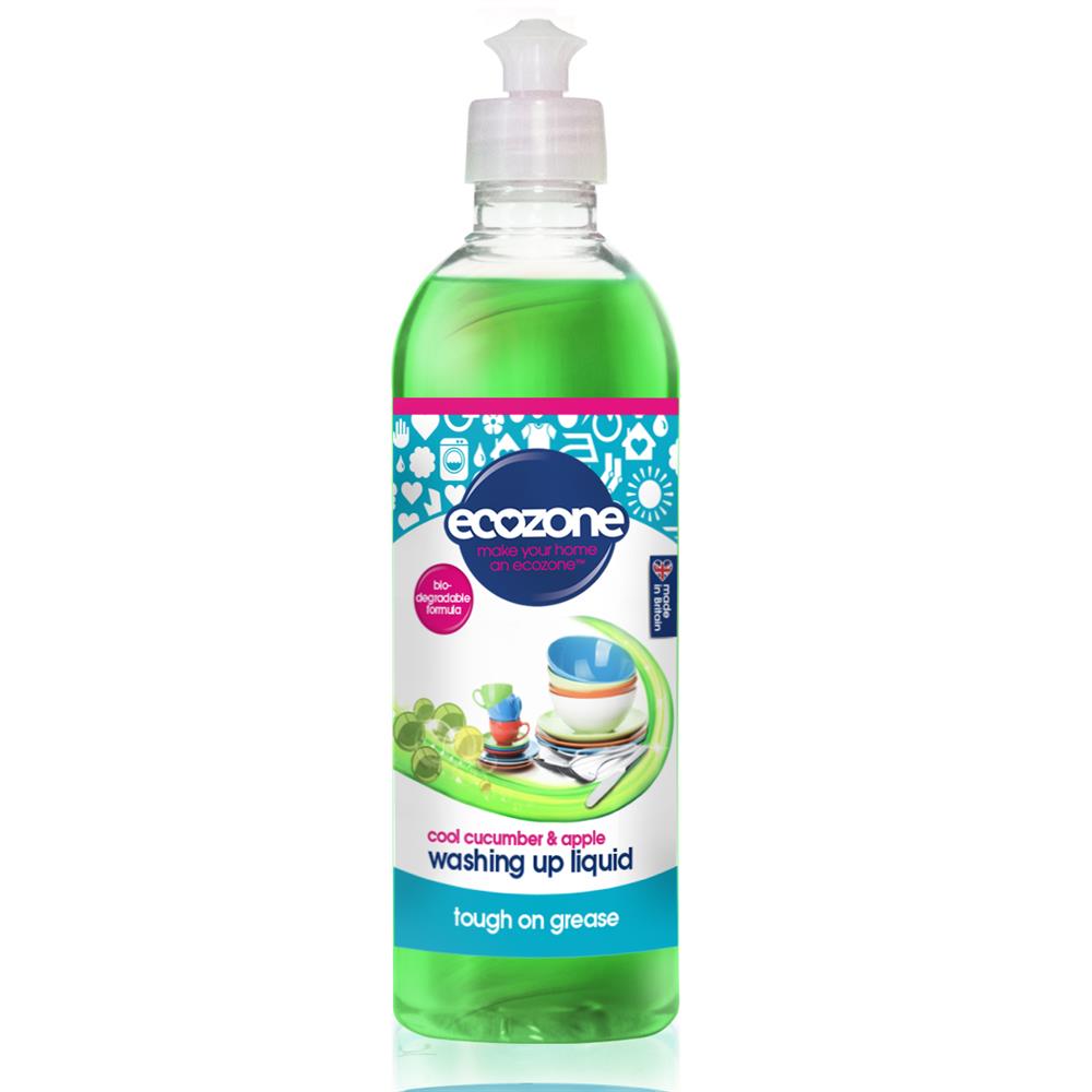 Cool Cucumber & Apple Washing Up Liquid - 500ml, Ecozone