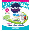 Classic Dishwasher Tablets 72 tablets, Ecozone