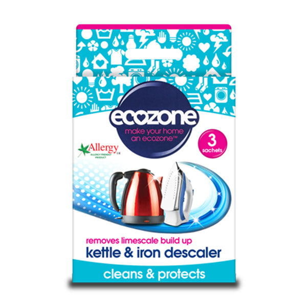 Kettle & Iron Descaler 60g 3 sachets, Ecozone