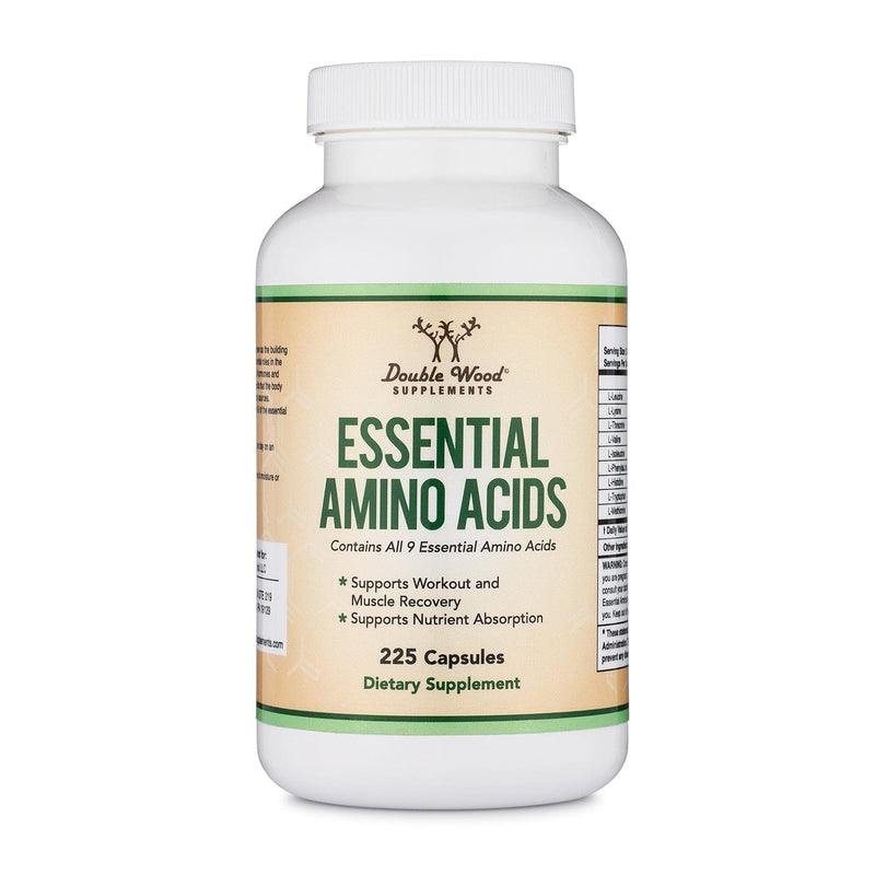 Double Wood Essential Amino Acids - 225 capsules - Welzo