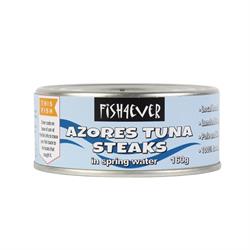 Skipjack Tuna Steaks in Spring Water 160g, Fish4Ever