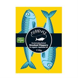 Smoked Kippers in Organic Rapeseed Oil 110g, Fish4Ever