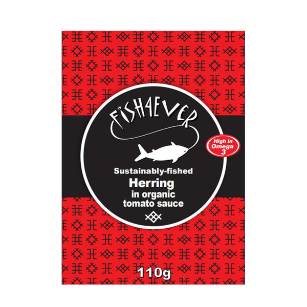 Herring in Org Tomato Sauce 110g, Fish4Ever