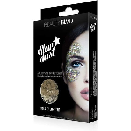 BEAUTYBLVD Stardust Glitter Kit for Face, Hair, and Body - Drops of Jupiter