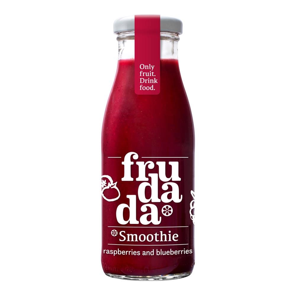 Raspberry and Blueberry Smoothie 250ml, Frudada