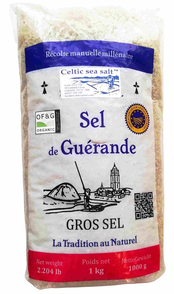 Organic Celtic Sea Salt Coarse 1 Kg, Food Alive