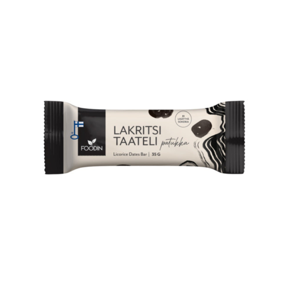 Licorice Date Bar 35G, Foodin