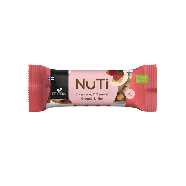 NUTI Lingonberry & Cashew Bar 35g, Foodin