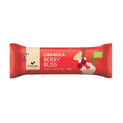 Organic Granola Bar Berry Bliss 40g, Foodin