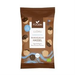 FI Organic Raw Chocolate No Added Sugar Hazelnut 50G, Foodin