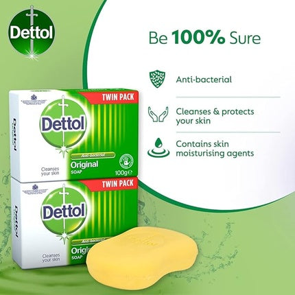 Dettol Bar Soap Fresh 100G Twin Pack