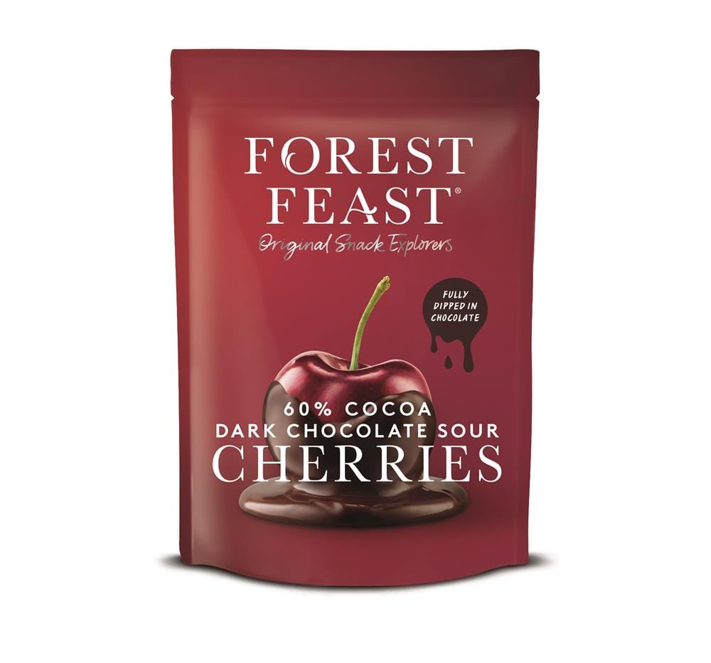 Dark Chocolate Cherries 100g, Forest Feast