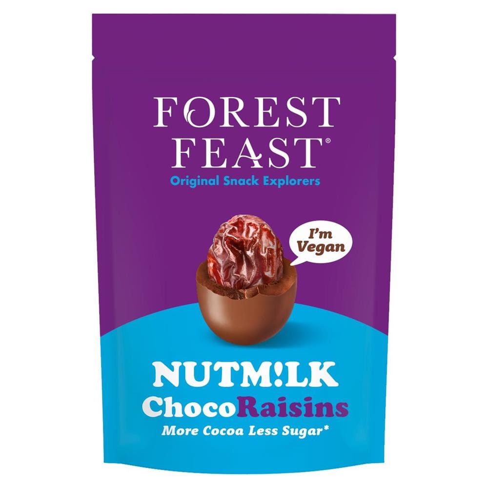 Nutm!lk Vegan Chocolate Choco Raisins 110g, Forest Feast