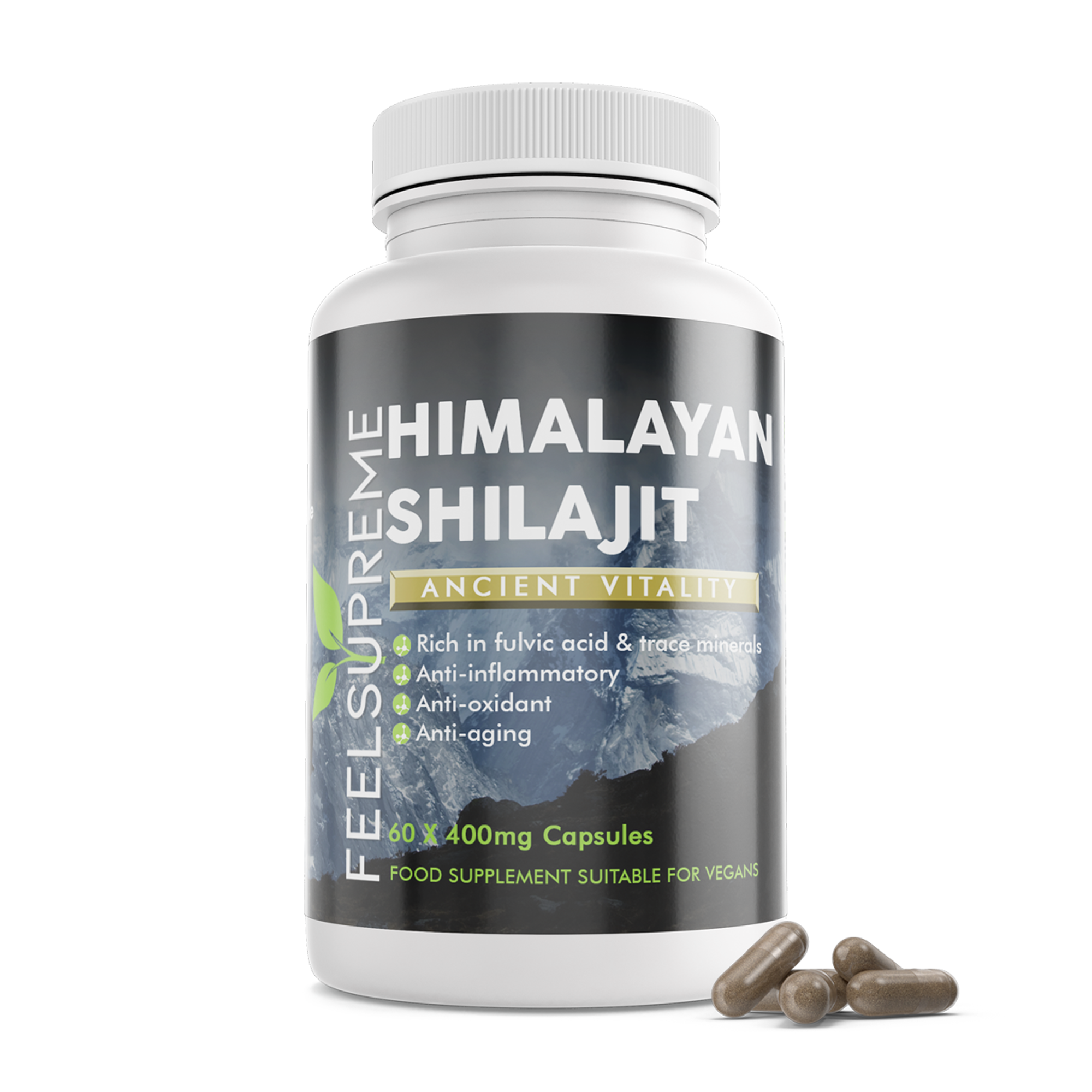 Feel Supreme Himalayan Shilajit 60 Veg Caps