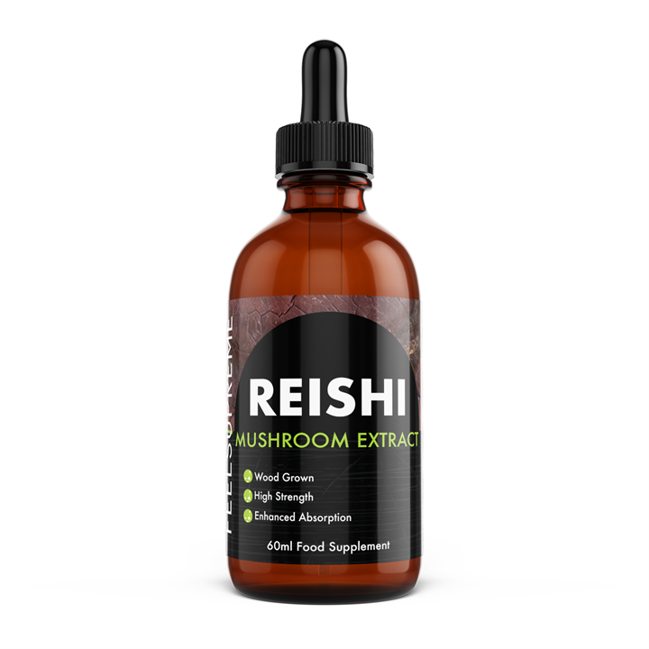 Feel Supreme Reishi Mushroom Liquid | High Strength Tincture for Wellbeing 60ml