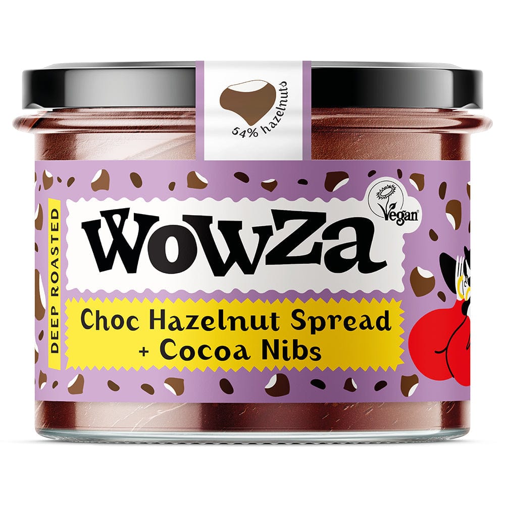 Vegan Chocolate Hazelnut Spread + Cocoa Nibs 180g Palm Oil Free, Fellow Creatures