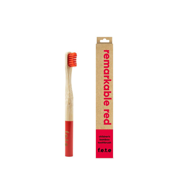 Bamboo Toothbrush Remarkable Red - Red Child 1 Unit, From Earth to Earth