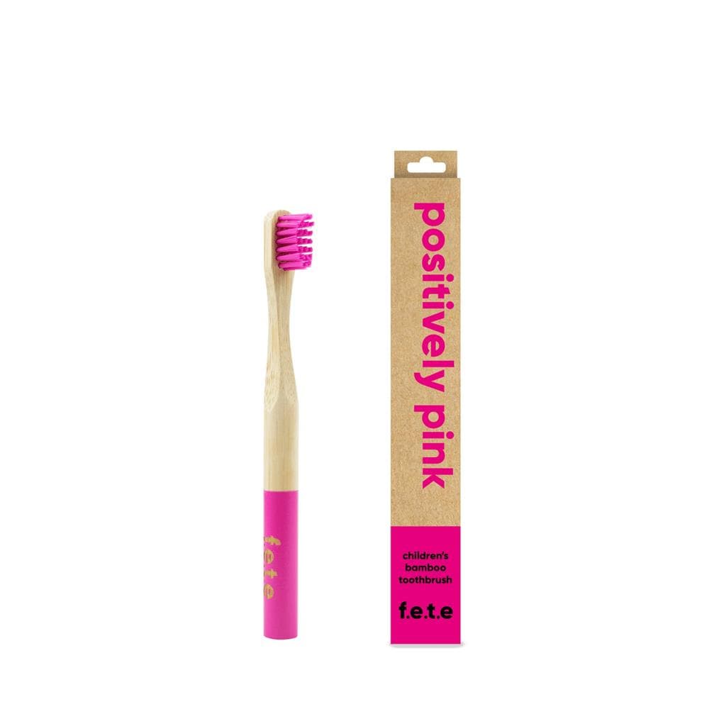 Bamboo Tooth Brush Positively Pink child, From Earth to Earth