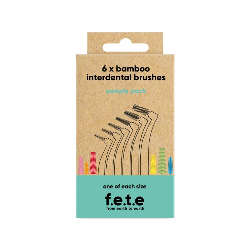 Interdental Brushes Sample Pack One Of Each Size (6 Pcs), From Earth to Earth