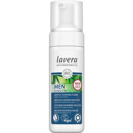 Lavera -mænd følsom blid barberskum med organisk bambus og organisk aloe vera 150 ml