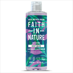 Faith in Nature Lavender & Geranium Body Wash 400ml, Faith in Nature