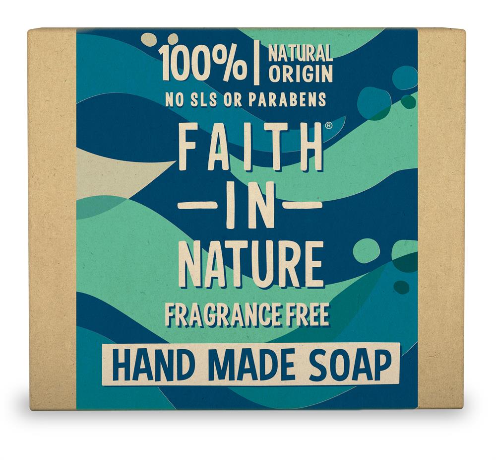 Fragrance Free Seaweed Pure Vegetable Soap 100g, Faith in Nature