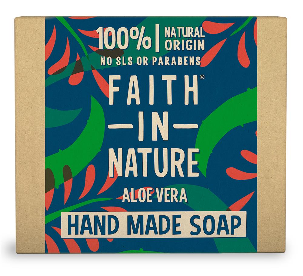 Aloe Vera Pure Vegetable Soap 100g, Faith in Nature