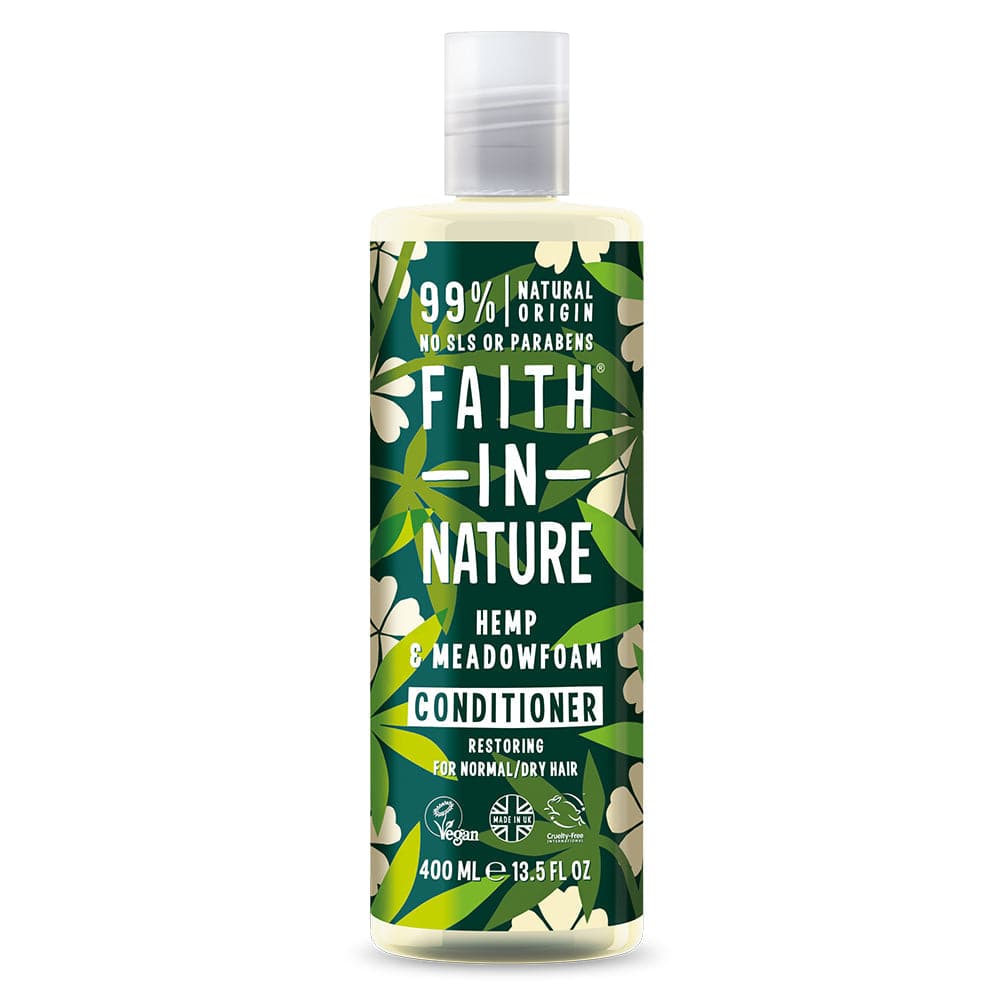 Hemp & Meadowfoam conditioner 400ml, Faith in Nature